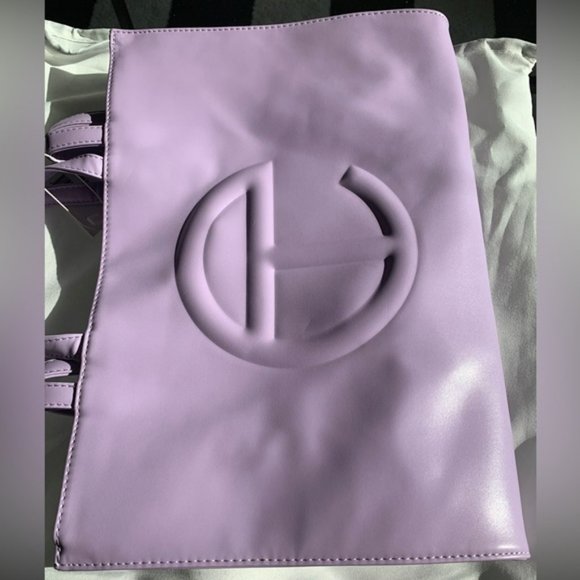 New Authentic Teflar Medium Lavender Shopping Bag - Picture 2 of 4